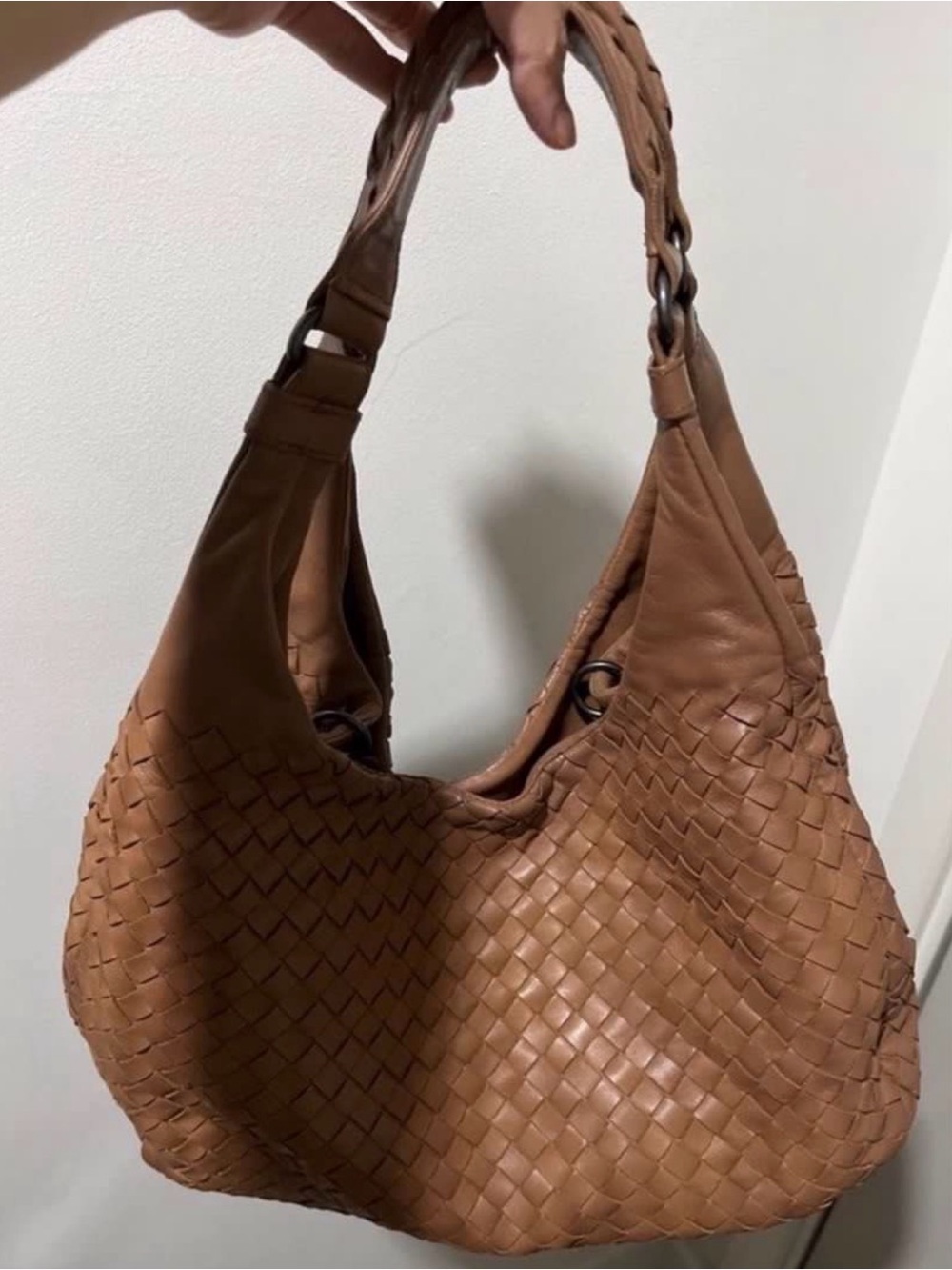Authentic Bottega Veneta Intrecciato Napa Hobo Campana